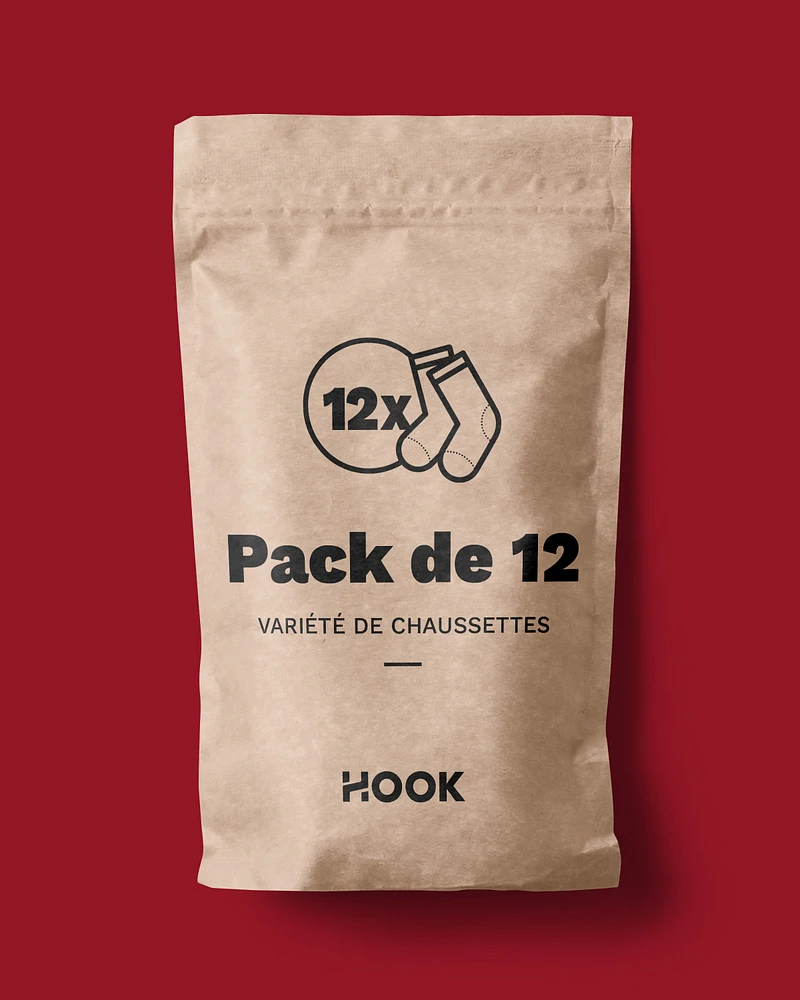 Hook Underwear: Crew Sock -pack