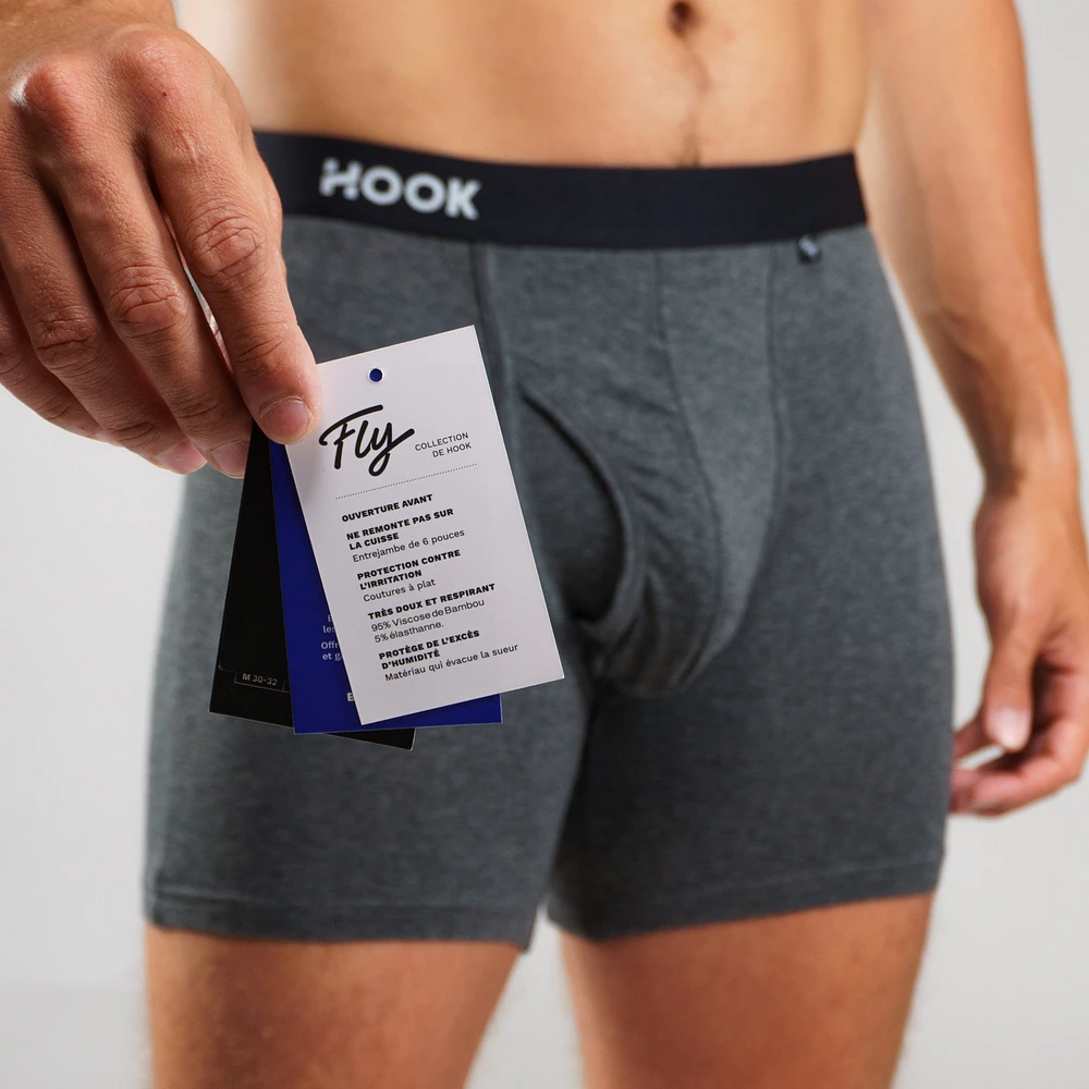 Fly Boxer Brief : Charcoal