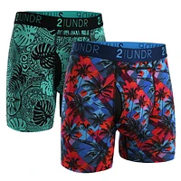 Pack de 2 boxers sélectionnés 2Undr Swing Shift Samoa / Fiji