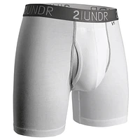 2Undr - Swing Shift Boxer Brief : White/Grey
