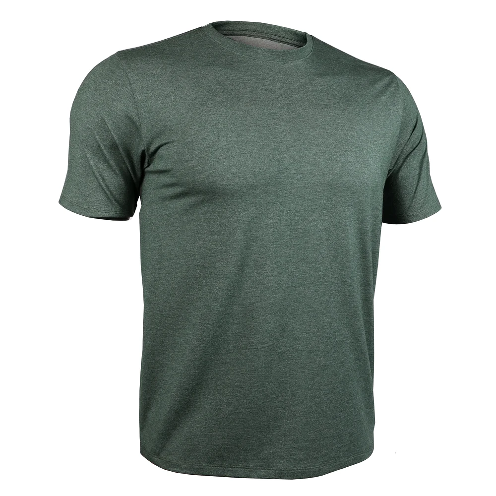 T-Shirt Crew Luxury Heathered Forest Green