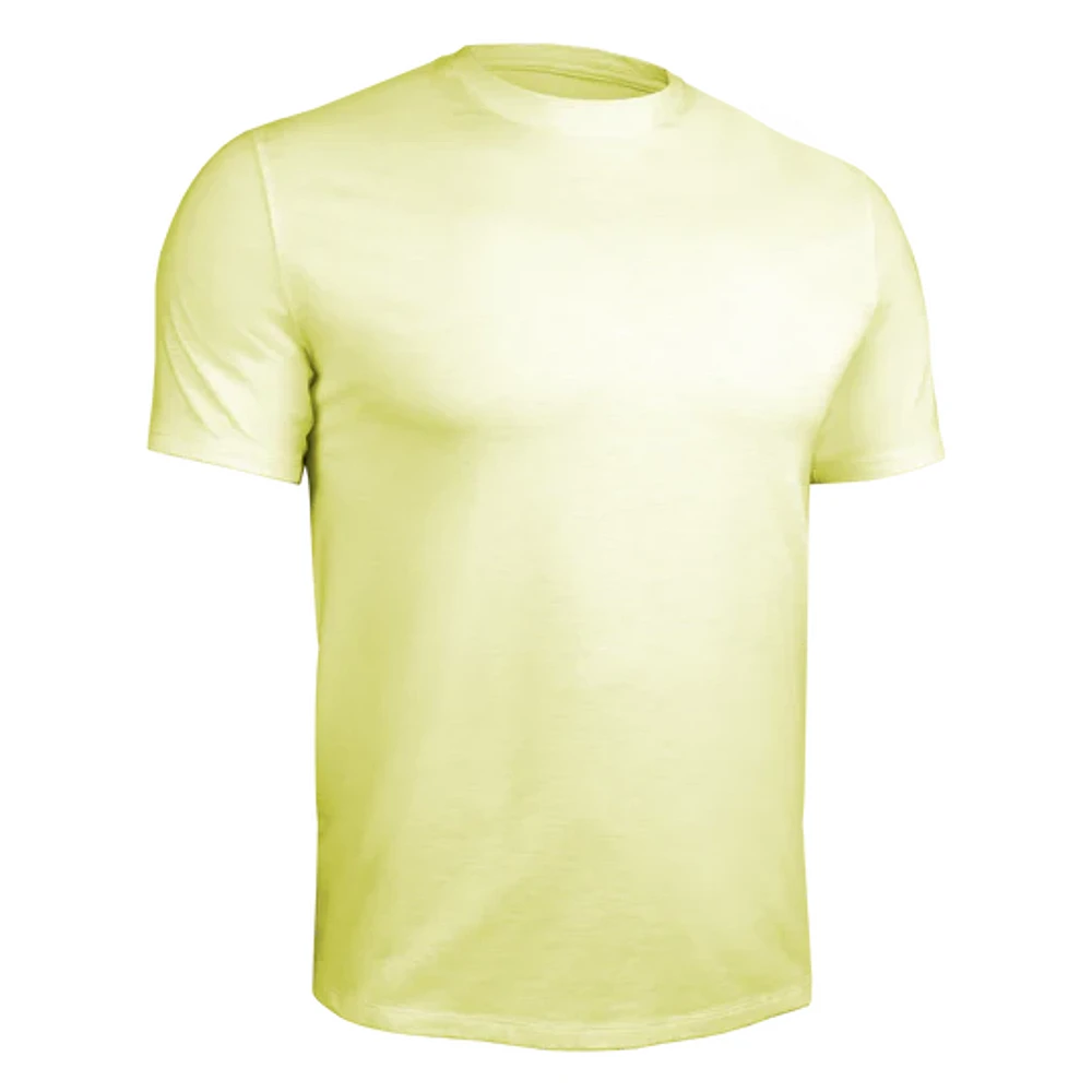 T-Shirt Crew Luxury Heathered Light Yellow