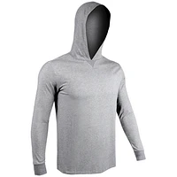 Luxury Grey Long Sleeve Hooded Sweater