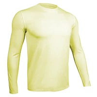 Luxury Heathered Light Yellow Long Sleeve Sweater
