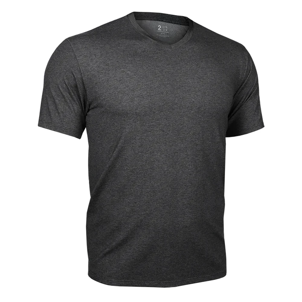 T-shirt col en V Luxury Charcoal