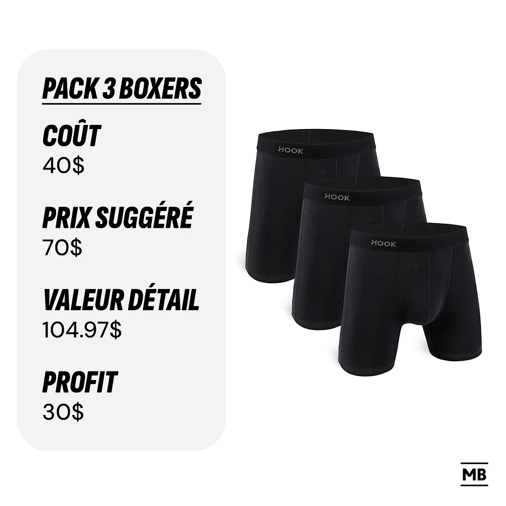 Don - 3 boxers Feel : Jet Black