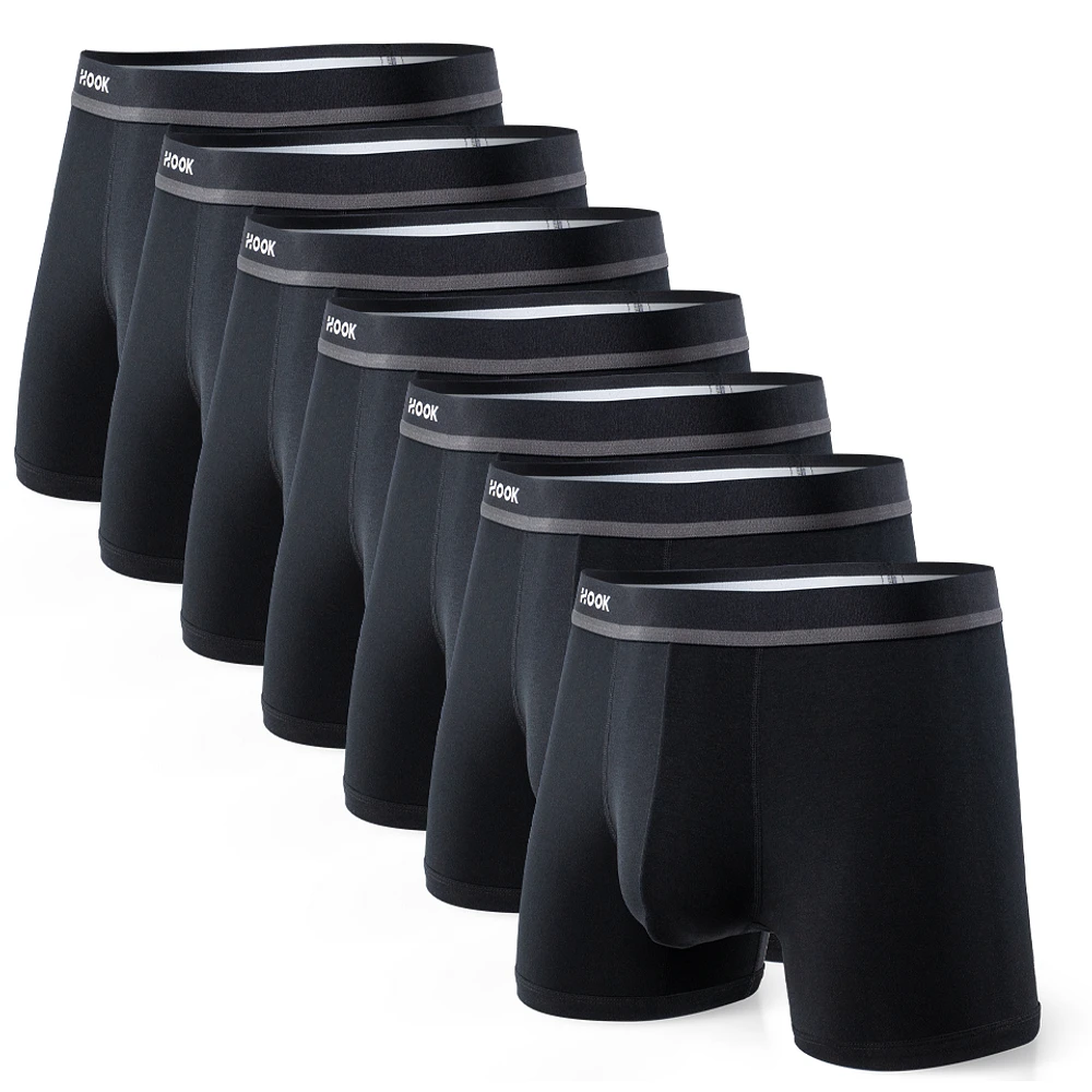 7 boxers courts Freedom+ : Noir