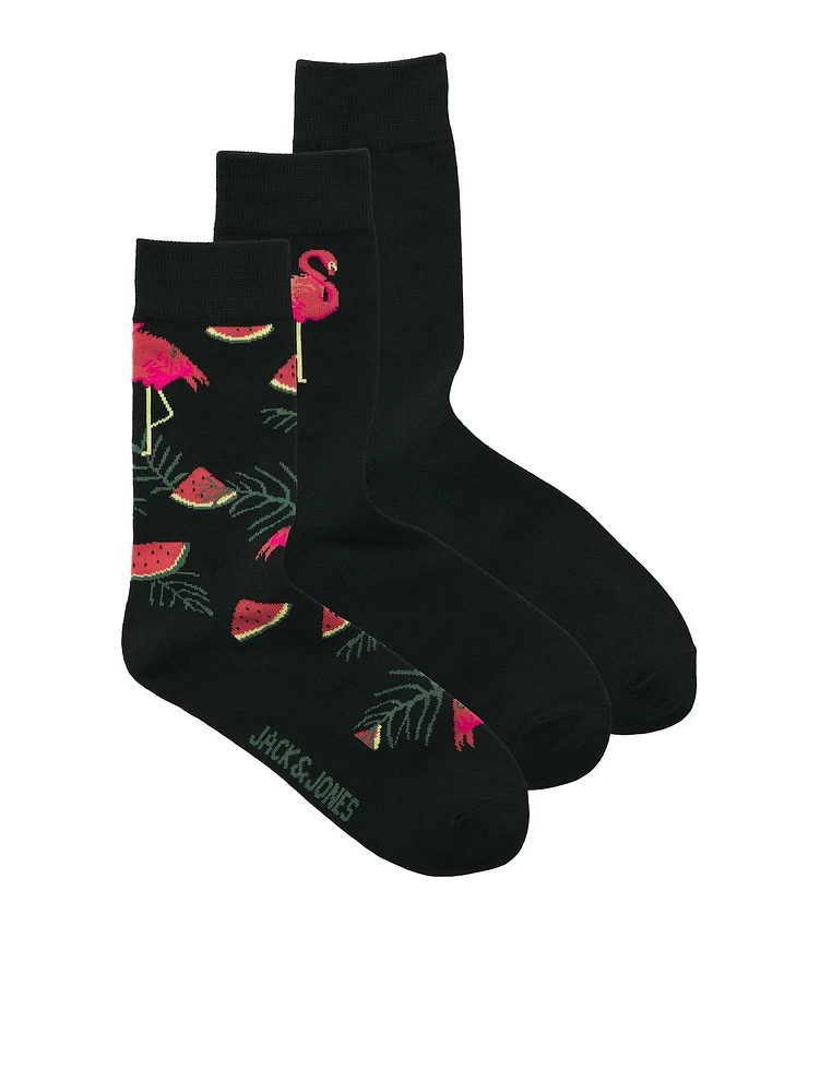 Pack de 3 paires de chaussettes Flamingo