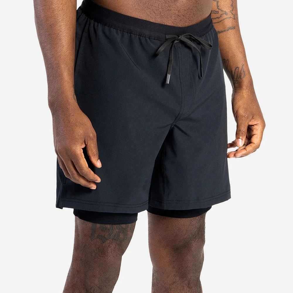 PURSUIT 2-in-1 Padded Bike Shorts Black