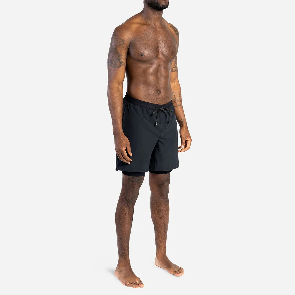 PURSUIT 2-in-1 Padded Bike Shorts Black