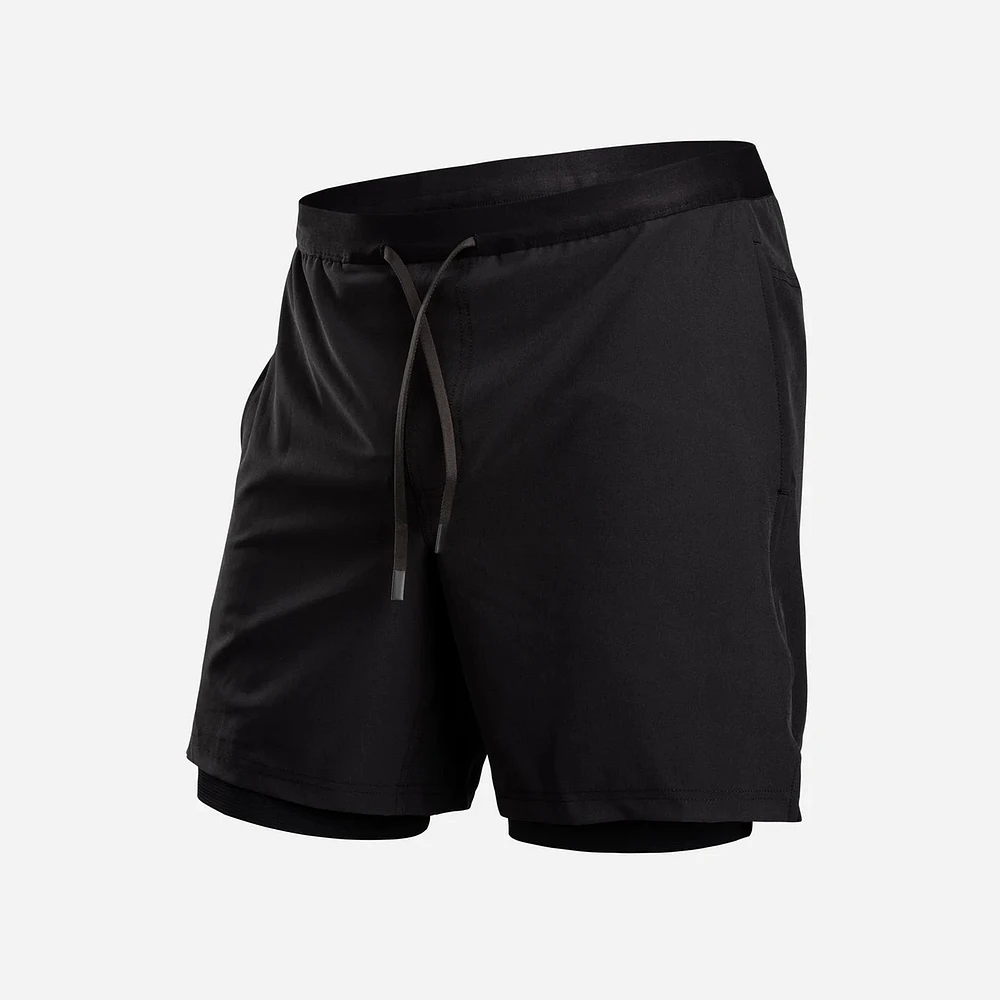 PURSUIT 2-in-1 Padded Bike Shorts Black
