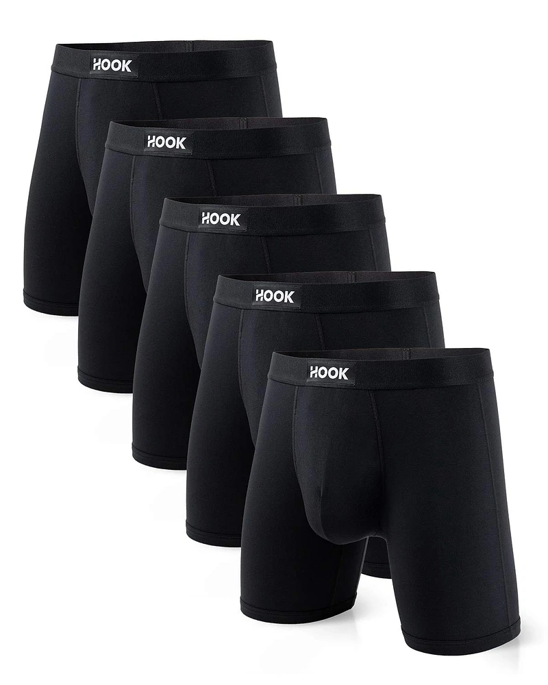 Pack of 5 Hook Max boxers: Black