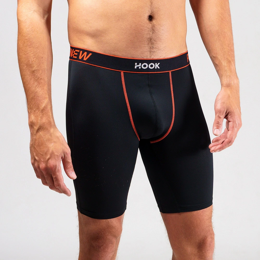 Hook Renew 23 Long Boxer Black & Red