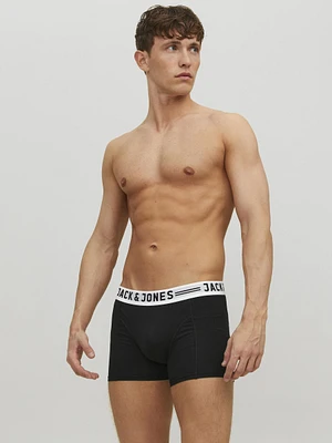 Boxer court Jack & Jones Sense noir et blanc