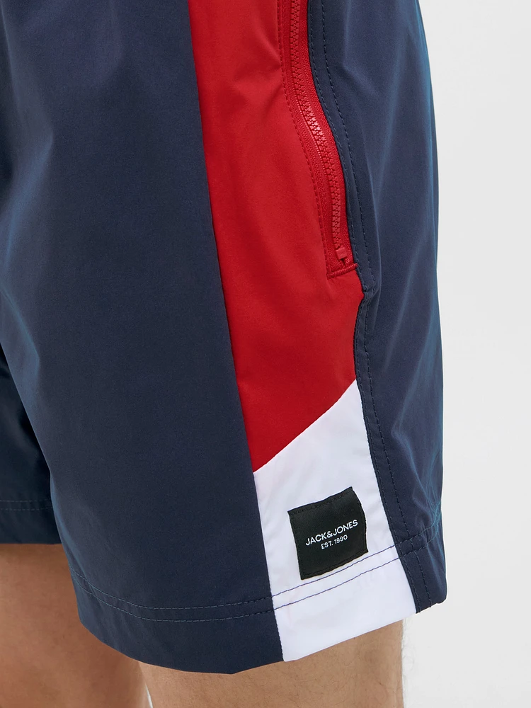 Maillot de bain Maui Blocked Zip : Navy Blazer