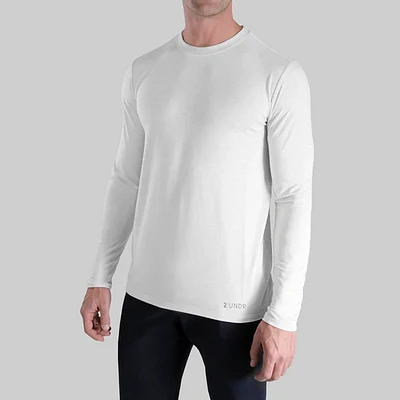 Luxury White Long Sleeve Sweater