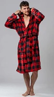 Wanted - Dressing Gown : Red Checks and Hood