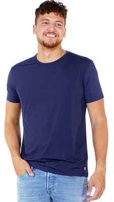 Nu Crisp navy blue microfiber t-shirt