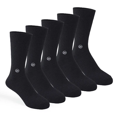 5 chaussettes mi-mollet: Noir