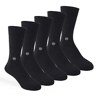 5 chaussettes mi-mollet: Noir