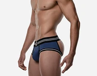 Backless Round2 Blue short boxer
