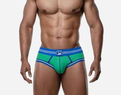 Backless Round2 Green short boxer shorts