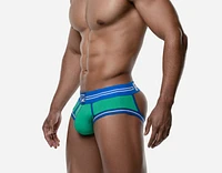 Backless Round2 Green short boxer shorts