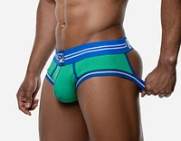 Backless Round2 Green short boxer shorts