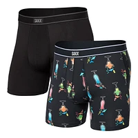 Pack de 2 boxers Saxx Daytripper BÂTONNETS & PAILLES/NOIR