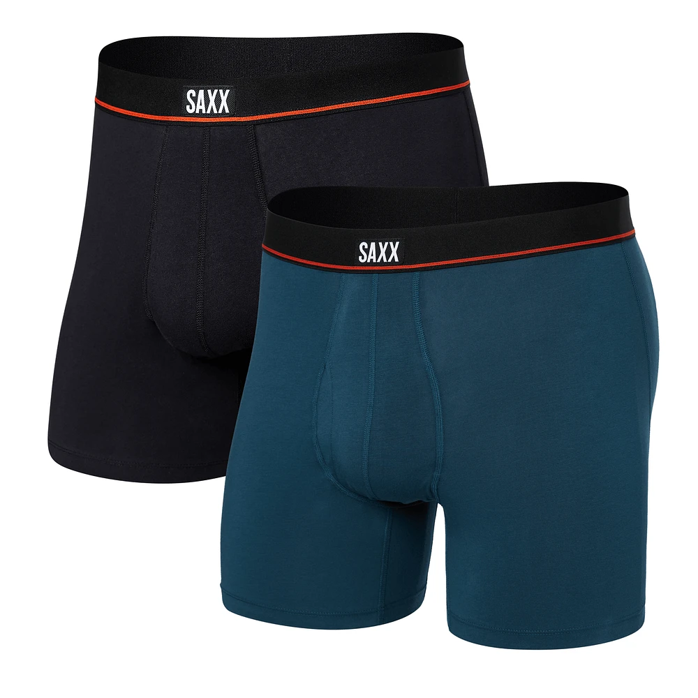 Pack de 2 boxers NON-STOP STRETCH COTTON HURRICANE/BLACK