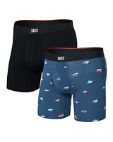 Pack de 2 boxers Vibe Xtra LIBÉRONS LE KRAKEN/NOIR