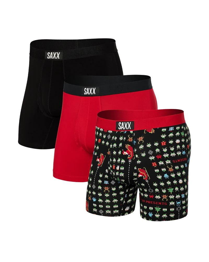 Pack de 3 boxers Ultra SLEIGH INVADERS /CHERRY/BLACK