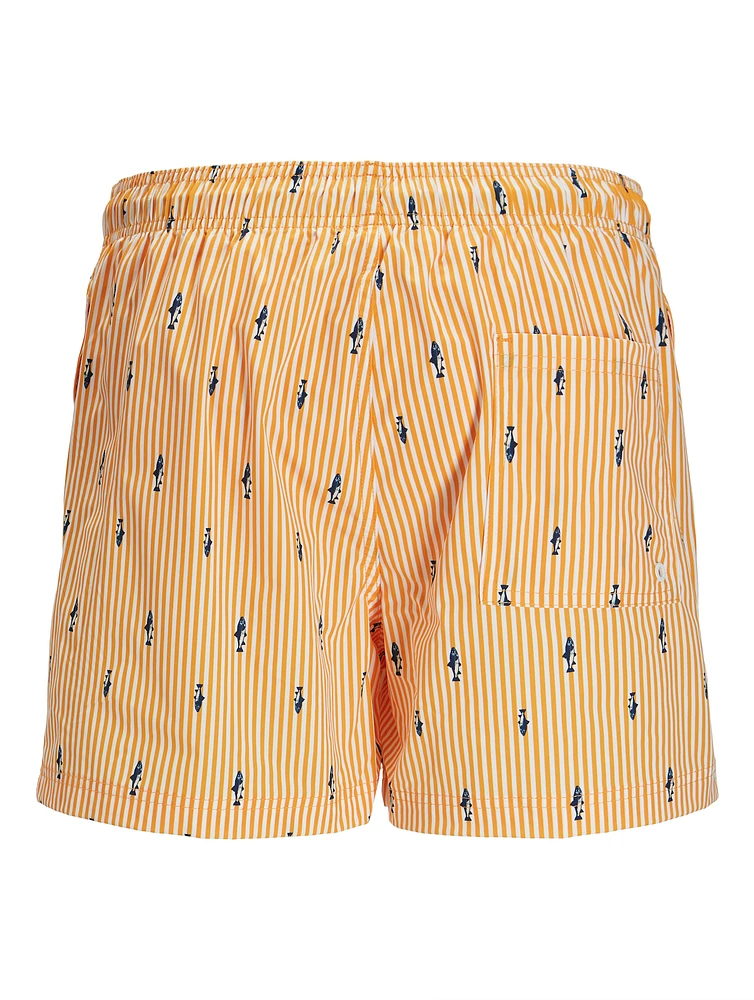 Maui Mini Stripe Swimsuit: Iceland Poppy