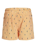 Maui Mini Stripe Swimsuit: Iceland Poppy