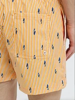 Maui Mini Stripe Swimsuit: Iceland Poppy