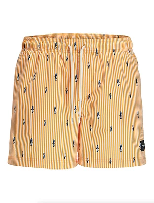 Maui Mini Stripe Swimsuit: Iceland Poppy