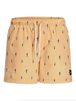 Maui Mini Stripe Swimsuit: Iceland Poppy
