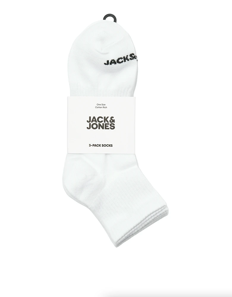 Pack of 3 pairs of Luca White short socks