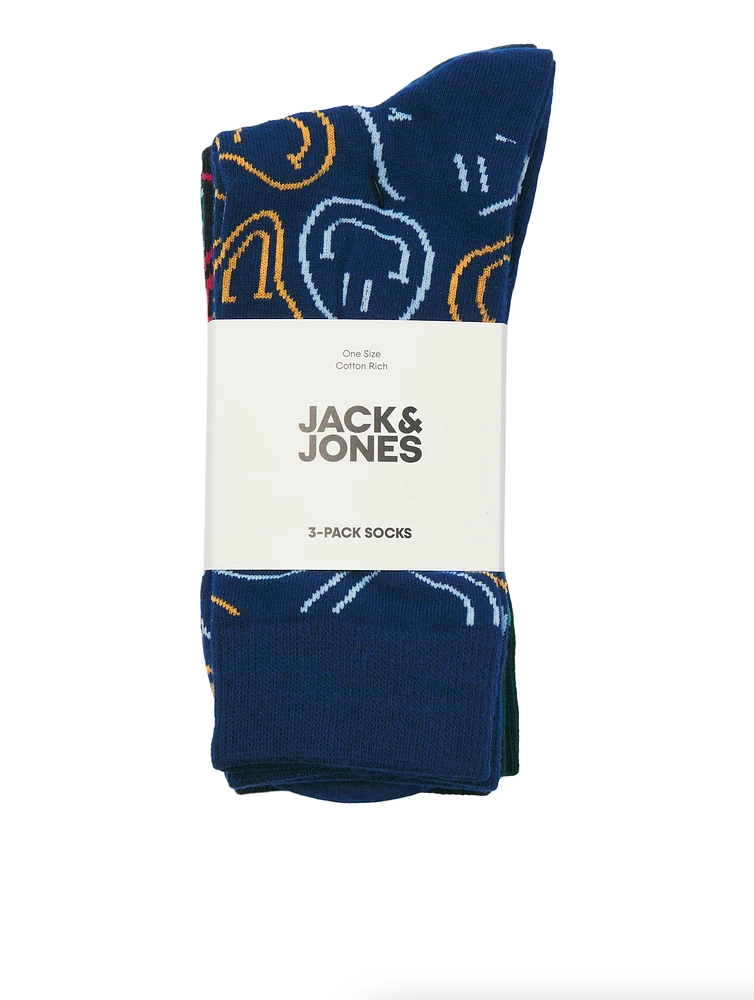 Pack de 3 paires de chaussettes Smiley
