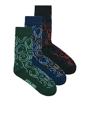 Pack de 3 paires de chaussettes Smiley