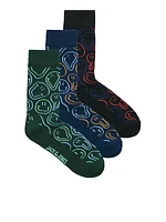 Pack de 3 paires de chaussettes Smiley