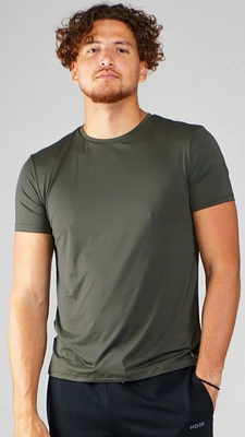 Nu Crisp khaki microfiber T-shirt