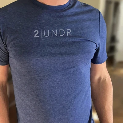 T-shirt LOGO All Day Heathered Navy