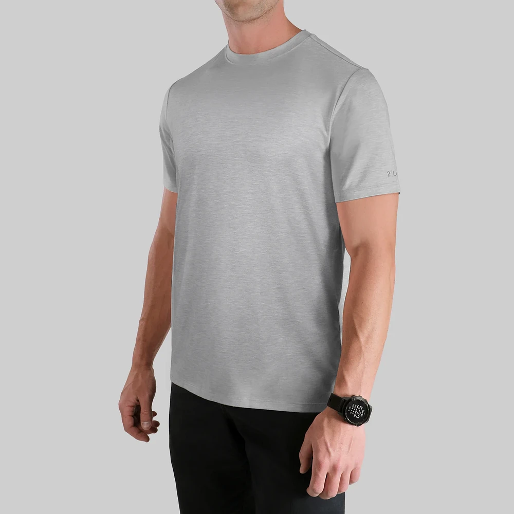 Luxury Grey Crew T-Shirt
