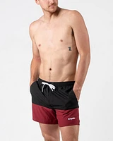 Wave Swimwear : Black & Burgundy