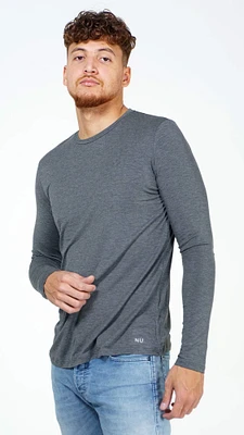 Chandail manches longues en bambou charcoal