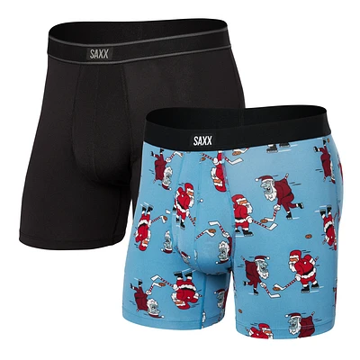 Pack de 2 boxers Saxx Daytripper NAUGHTY VS NICE/BLACK