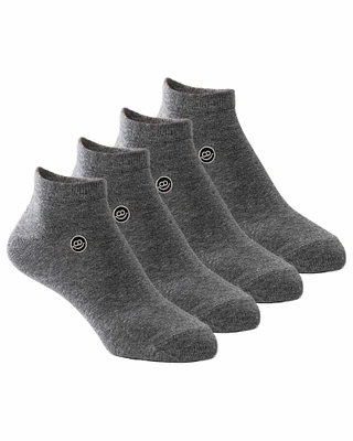 4 paires de bas chevilles : Gris