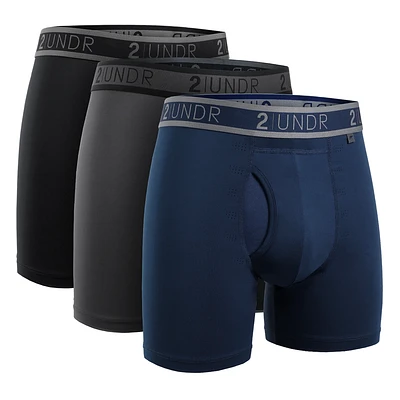 Pack de 3 boxers sélectionnés Sport Shift Stealth/Charcoal/Azul