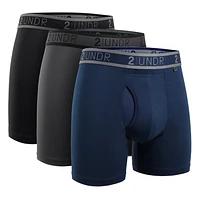 Pack de 3 boxers sélectionnés Sport Shift Stealth/Charcoal/Azul